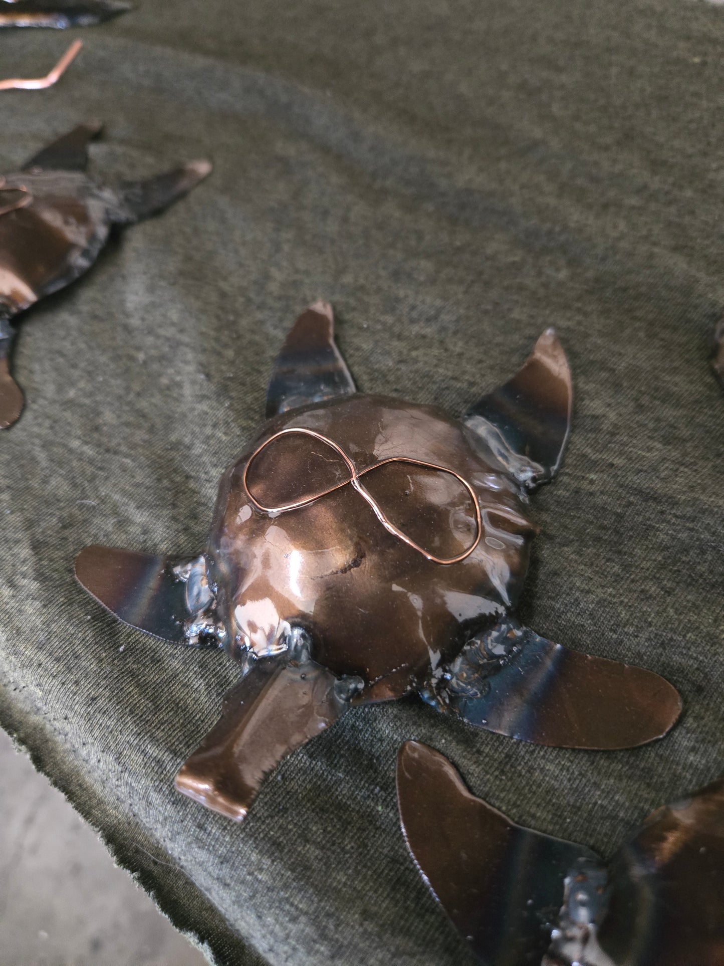 Metal turtle bottle opener