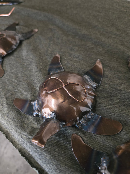 Metal turtle bottle opener