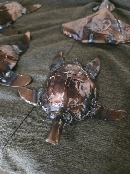 Metal turtle bottle opener