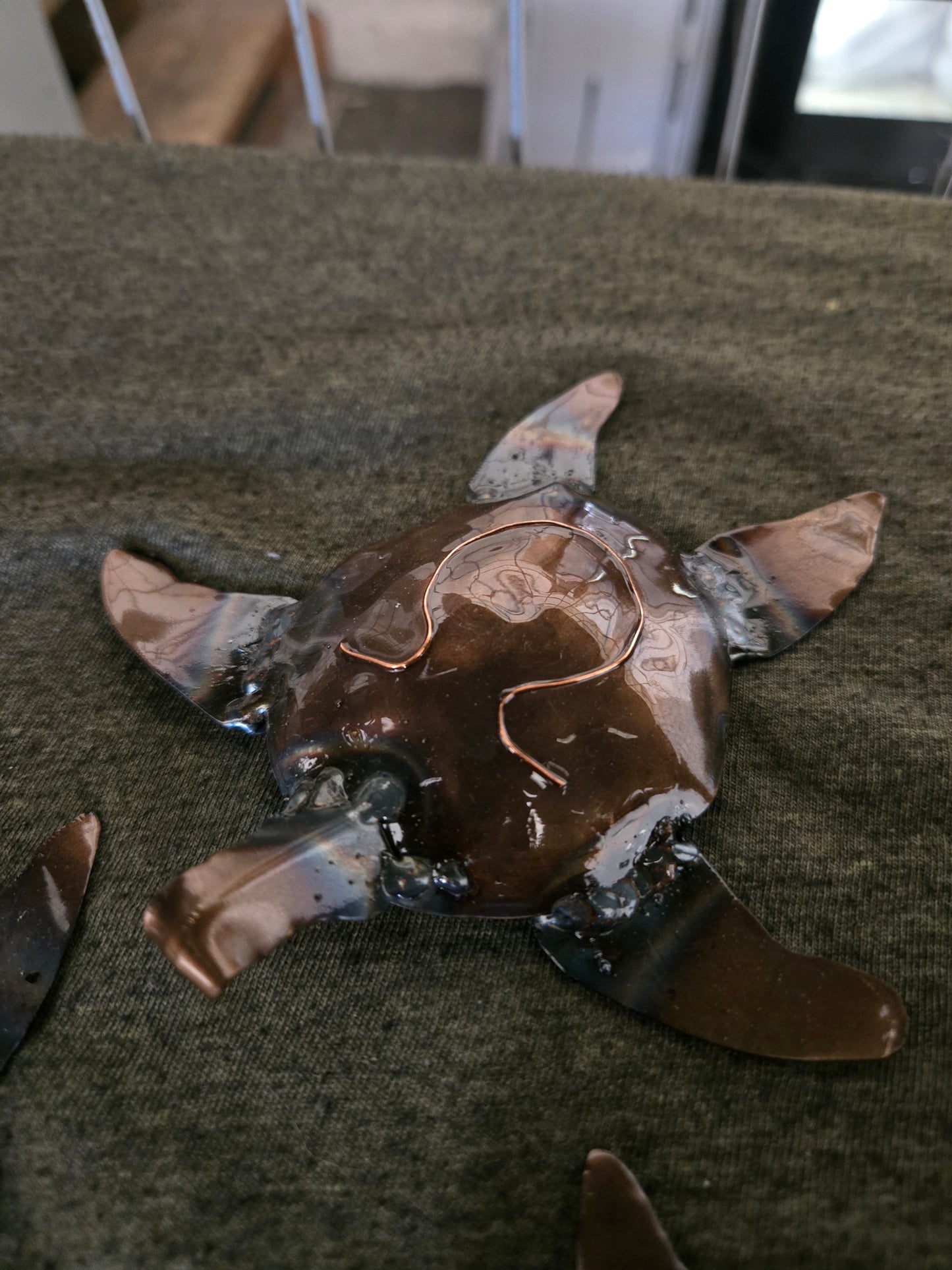 Metal turtle bottle opener