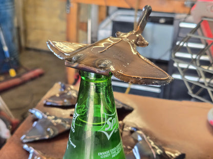 Metal stingray bottle opener